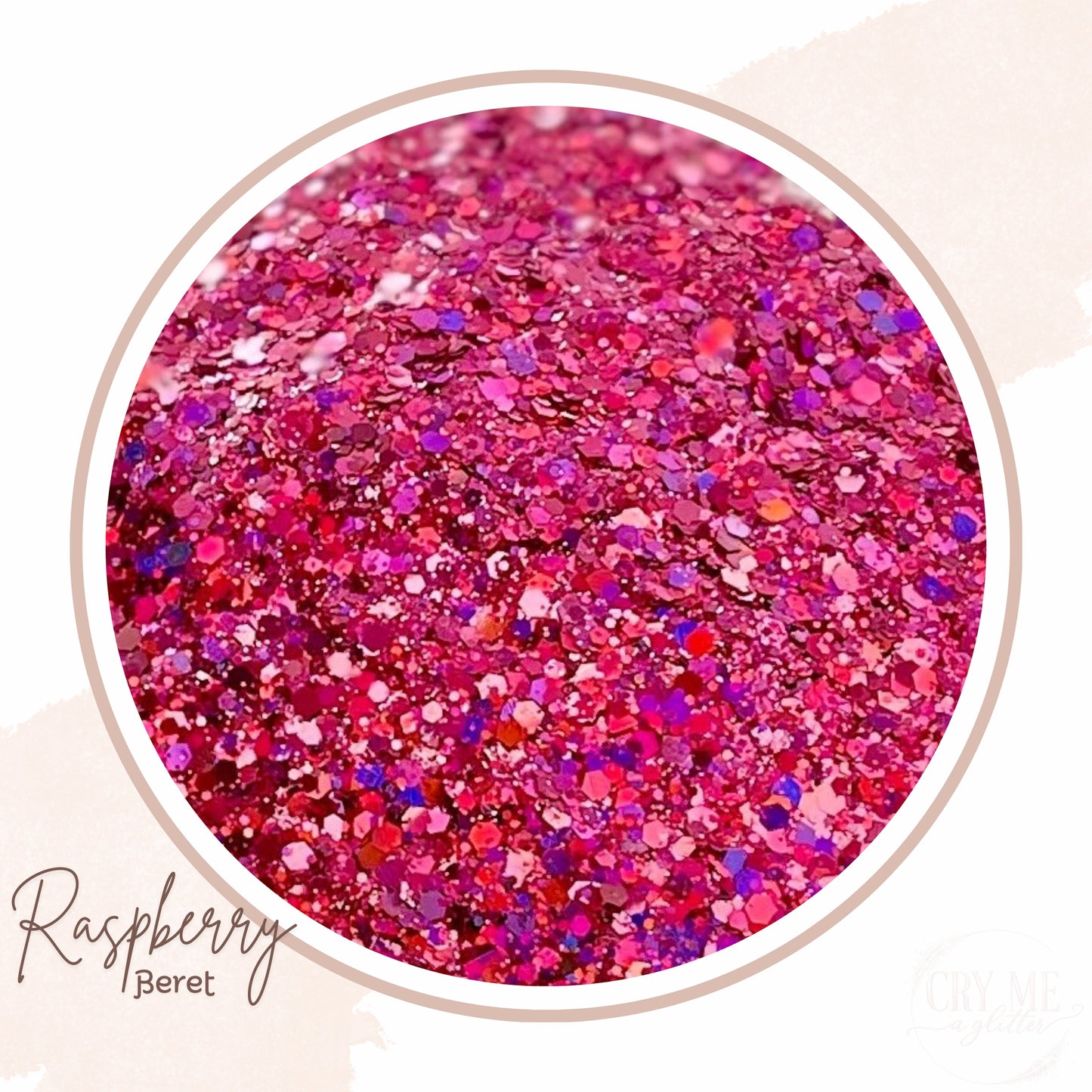 Raspberry Beret | Mixed Chunky Holographic Glitter - 1 lb
