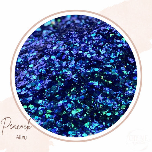 Peacock Alley | Mixed Chunky Color Shifting Glitter - 1 lb