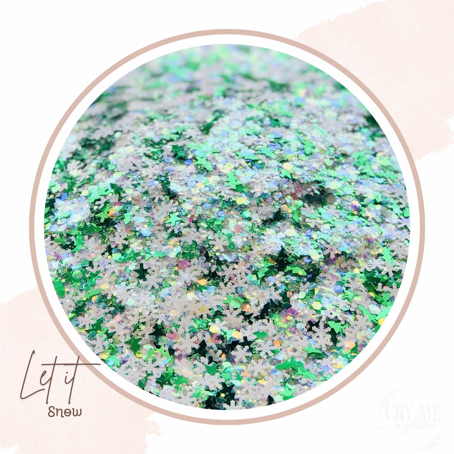 Let It Snow | Mixed Chunky Polyester Glitter - 1 lb