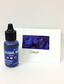Cobalt Alcohol InkCry Me A Glitter
