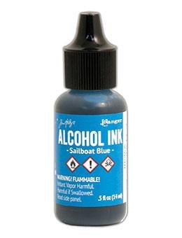 Sailboat Blue Alcohol InkCry Me A Glitter