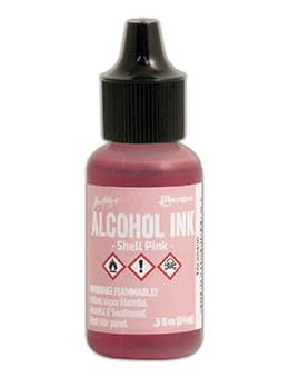 Shell Pink Alcohol InkCry Me A Glitter
